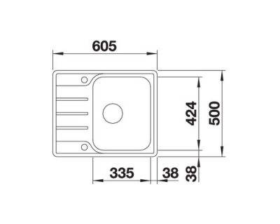 akcija inox sudopere blanco lemis 45 s if mini