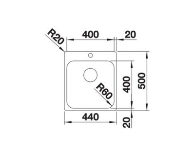 akcija inox sudopere blanco supra 400 if a