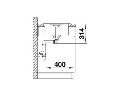 akcija granitne sudopere blanco favum 45 s silgranit