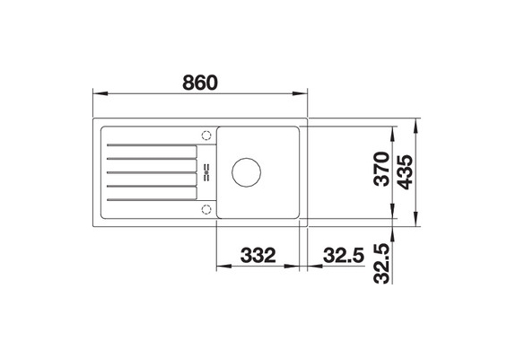 kuhinja_shop_blanco_favum_45_s_silgranit_dimenzija akcija granitne sudopere blanco favum 45 s silgranit