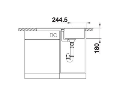 akcija granitne sudopere blanco favum 45 s silgranit
