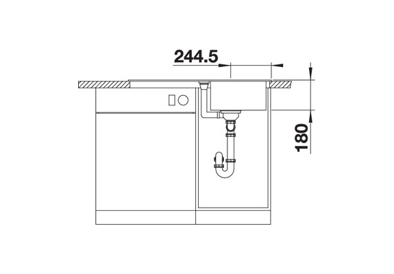 kuhinja_shop_blanco_favum_45_s_silgranit_prednji_pogled akcija granitne sudopere blanco favum 45 s silgranit