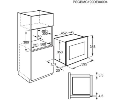 ugradna mikrotalasna electrolux lms2203emx