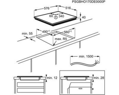 electrolux ehf6346xok staklokeramička ploča