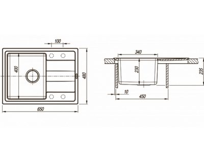 granitne sudopere florentina kombi 650