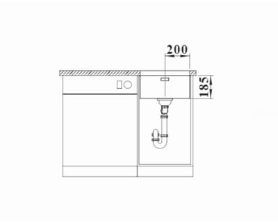 inox podgradne sudopere Blanco Solis 400-U