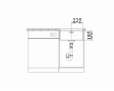 inox podgradne sudopere Blanco Solis 450-U
