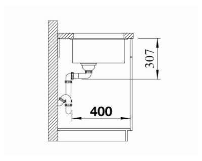 granitne podgradne sudopere Blanco Subline 500-u black edition