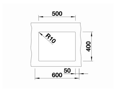 granitne podgradne sudopere Blanco Subline 500-u black edition