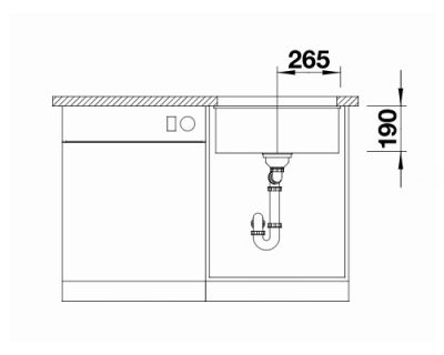granitne podgradne sudopere Blanco Subline 500-u black edition