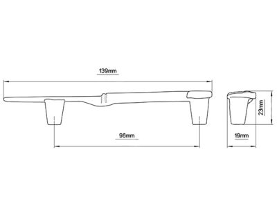 rustične ručice nož patinasta