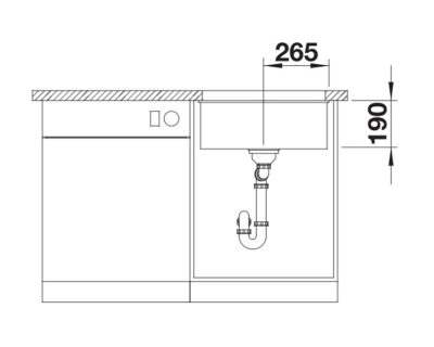 podgradne granitne sudopere blanco rotan 500-u