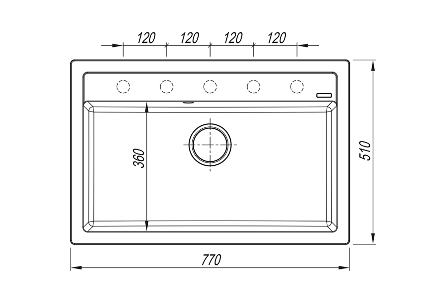 florentina-lipsi-770-granit-dimenzije- granitne sudopere florentina lipsi 770