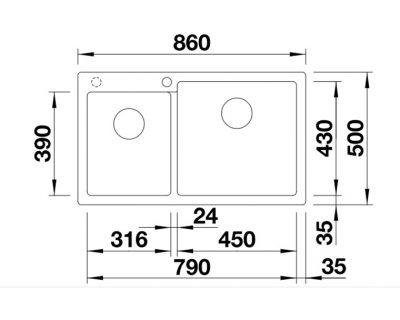 granitne sudopere Blanco Pleon 9