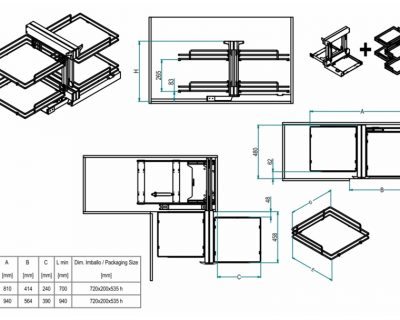 žičani za kuhinjske ugaone elemente