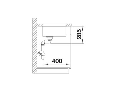 podgradna sudopera inox blanco supra
