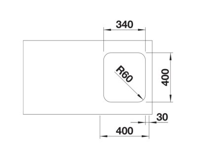 podgradna sudopera inox blanco supra