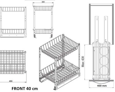 dauer k400 žičani element za flaše teleskopski klizač sa usporivačem
