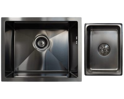 podgradna sudopera SANDONNA HD5040R INOX CRNA+KORPICA CRNA