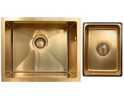 podgradna sudopera SANDONNA HD5040R INOX ZLATNA+KORPICA ZLATNA