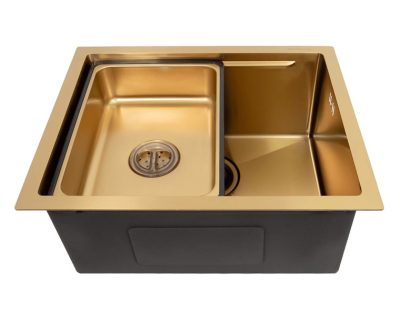 podgradna sudopera SANDONNA HD5040R INOX ZLATNA+KORPICA ZLATNA