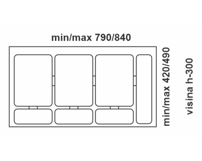 uložak za fioke sa kantama za otpad