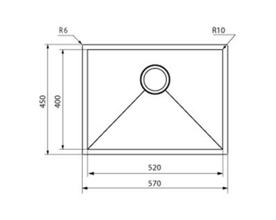 CM IRIDE MATT gun metal 570×450 D-190 3u1 , slim, ugradna, podgradna