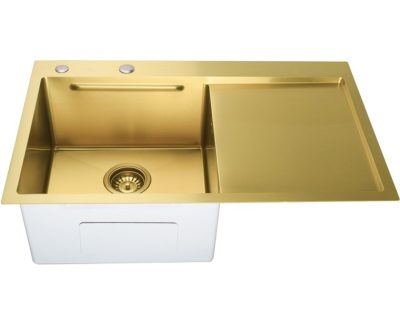 SANDONNA HD7850R INOX ZLATNA + DOZER ZA DETERDŽENT ZLATNI + KORPICA ZLATNA