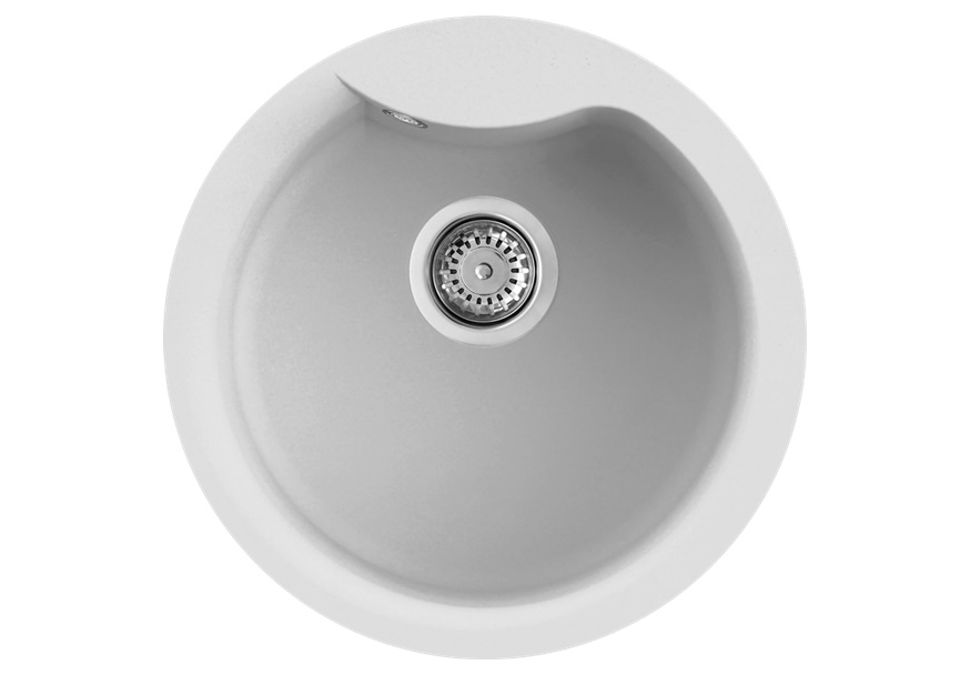 elleci-ego-round-bianco-g68-LGEROU68 granitne sudopere elleci ego round granitek