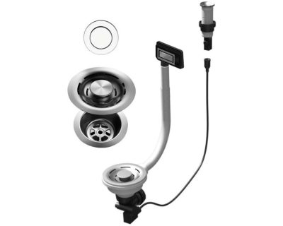 ELLECI PUSH-CONTROL SET ZA ODVOD: METALNA REŠETKA ZA SLIVNIK I PRELIVNIK
