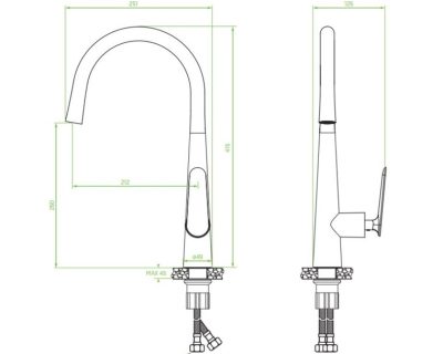 slavina laveo nalda crna mat