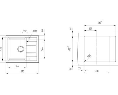 granitne sudopere ulgran u-607