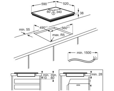 staklokeramička ploča electrolux EHF6240IOK