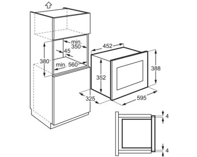 Ugradna mikrotalasna rerna Electrolux LMS2203EMK