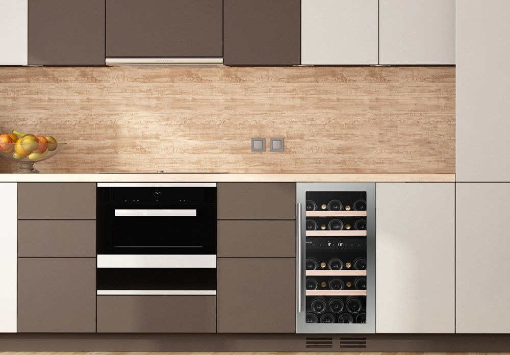 dunavox-DAUF-32.78DSS-vinska-vitrina-u-prostoru potpultna ugradna vinska vitrina DUNAVOX DAUF-32.78DSS