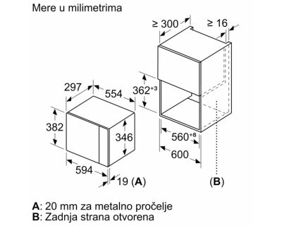 BOSCH BFL520MB0 ugradna mikrotalasna