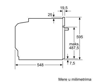 ugradna rerna BOSCH HBA513BB1