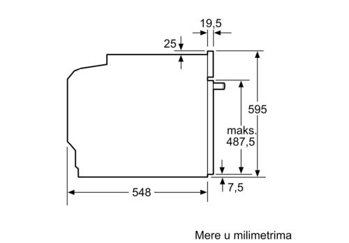 ugradna rerna BOSCH HBA513BB1