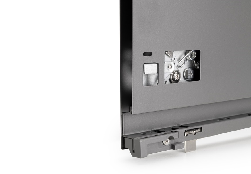 fioka-emuca-vertex-sa-metalnim-antracit-sivim-stranicama-visine-131mm-presek fioka EMUCA VERTEX VISINE 131mm