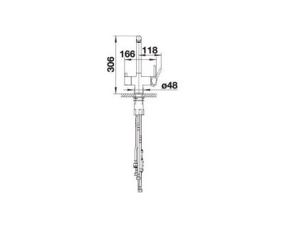 slavina sa tušem BLANCO FONTAS-S II SATEN DARK STEEL 527737