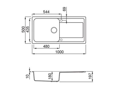 granitne sudopere ELLECI life 480