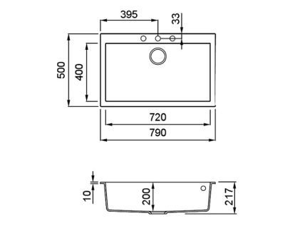 granitne sudopere ELLECI QUADRA 130