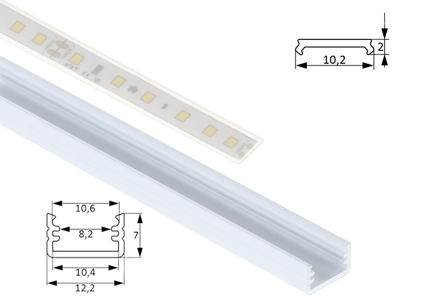nadgradna-bela-sina-za-led-traku-hranipex-f004440-mlecni-difuzor aluminijumski profili za led trake