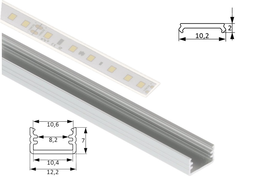 nadgradna-siva-sina-za-led-traku-hranipex-f004438-mlecni-difuzor aluminijumski profili za led trake