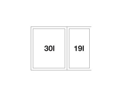sistemi za otpad blanco flexon ii low 60/2 526641