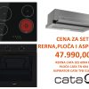 CATA SET: SES 6004 BK rerna + TN 604 staklokeramička ploča + TFB 5160 X aspirator