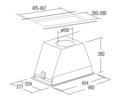 CATA GT-PLUS 45 X ugradni aspirator