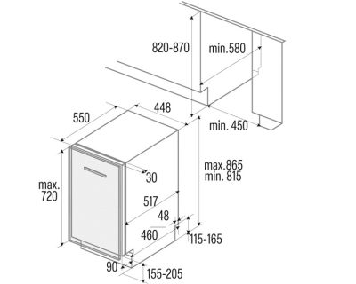 CATA LVI 47010 sudomašina za element 45cm