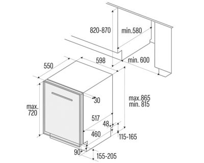 CATA LVI 62012 sudomašina za element 60cm