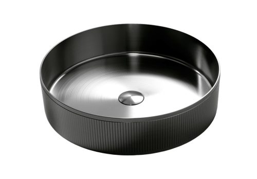 SANDONNA HD400 INOX CRNA nadgradni umivaonik